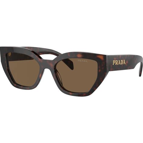 Shop Prada PRA09S Sunglasses Cognac Tortoise/Brown Gradient